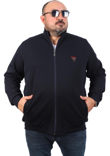 Büyük Beden Hırka Fermuarlı Approval 22723-LACIVERT fiyatları