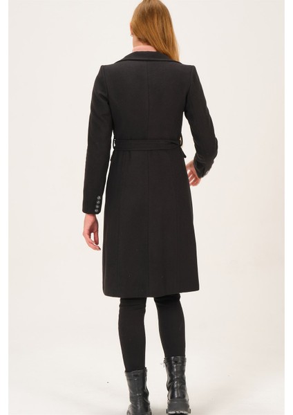 Z6739 Dewberry Kadın Kaban-Açık Siyah fiyatları