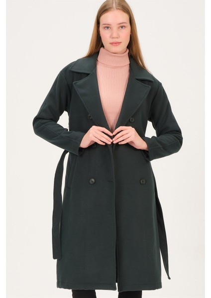 Z6765 Dewberry Kadın Palto-Yeşil modelleri
