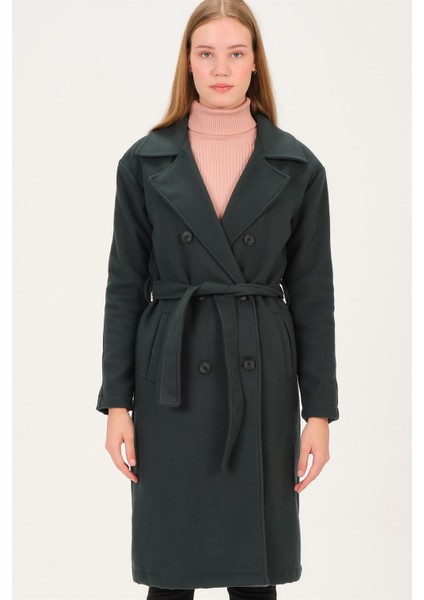 Z6765 Dewberry Kadın Palto-Yeşil fırsatları