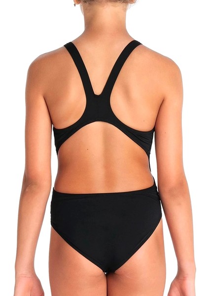 Team Swimsuit Swim Tech Solid Çocuk Siyah Yüzücü Mayosu 004764550