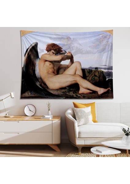 Fallen Angel- Düşmüş Melek Duvar Örtüsü- Alexandre Cabanel Sanat Eseri Duvar Dekoru fırsatları