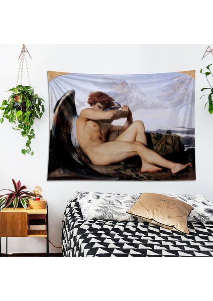 Fallen Angel- Düşmüş Melek Duvar Örtüsü- Alexandre Cabanel Sanat Eseri Duvar Dekoru indirimleri