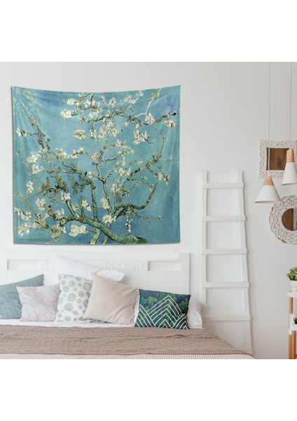 Bahar Çiçekleri Duvar Örtüsü-(Almond Blossoms)- Vincent Van Gogh Sanat Eseri Duvar Örtüsü modelleri