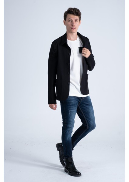 Düğmeli Dokuma Erkek Spor Ceket modelleri