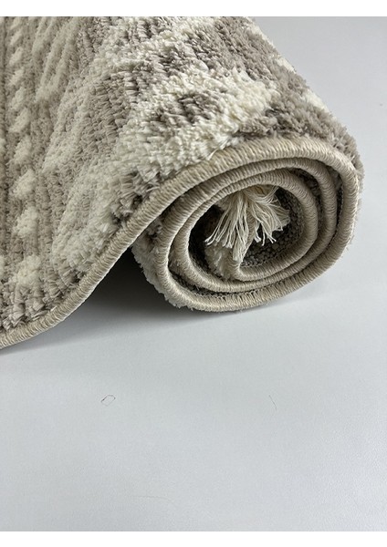 Ipekyün Halı Hav Vermeyen Yumuşak Dokulu Geometrik Modern Desenli Dokuma Halı fırsatları