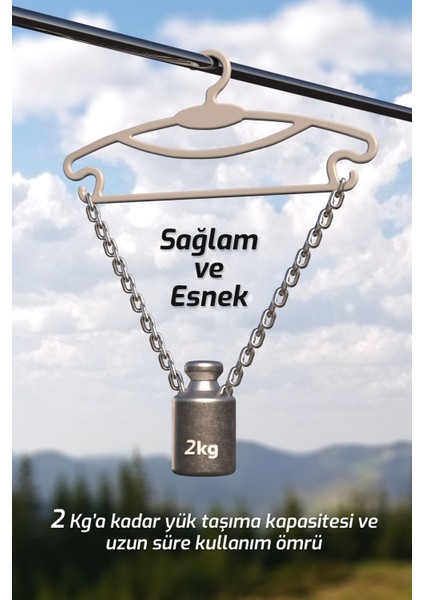 Flair 18 Adet Etek Pantolon Eşarp Kıyafet Konfeksiyon Elbise Askısı