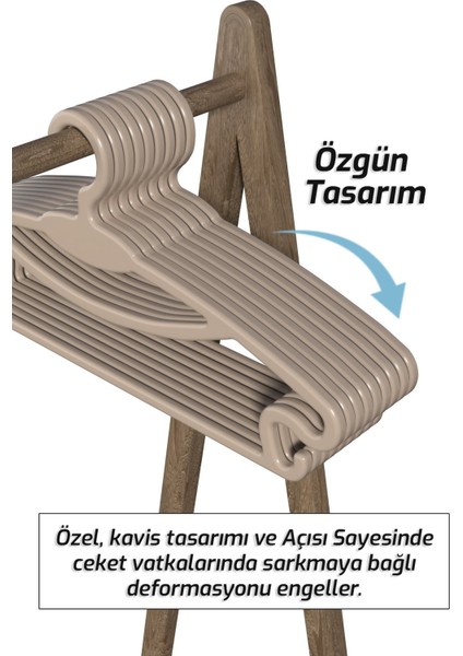 Flair 18 Adet Etek Pantolon Eşarp Kıyafet Konfeksiyon Elbise Askısı fiyatları