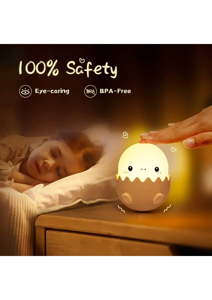 Çocuklar Için LED Karikatür Figürlü Gece Lambası - Beyaz (Yurt Dışından) fiyatları