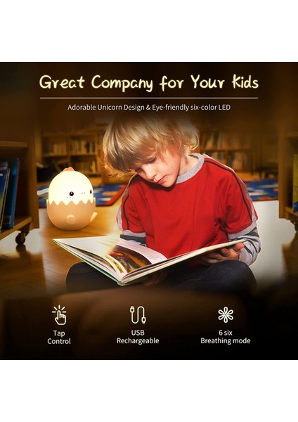 Çocuklar Için LED Karikatür Figürlü Gece Lambası - Beyaz (Yurt Dışından) modelleri