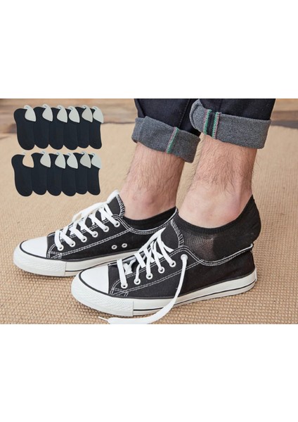 12'li Erkek Pamuklu Yıkamalı Sneakers Görünmez Çorap
