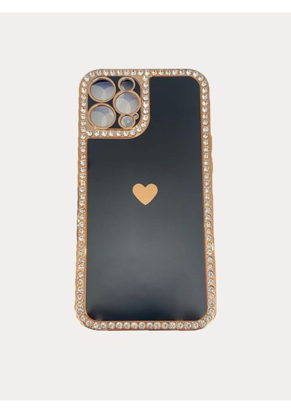 Apple iPhone 12 Pro Max Taşlı Silikon Kılıf