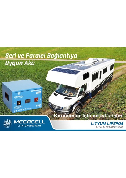 12,8V-200 Ah Lityum Demir Fosfat Akü - Lifepo4