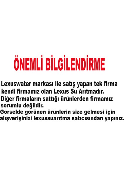 Lexus Arıtmalı Su Sebili 3 Musluklu (Sıcak Normal Soğuk)