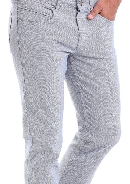 Erkek Mavi Regular Fit Yüksek Bel Düz Paça Basic Kanvas Pantolon indirimleri