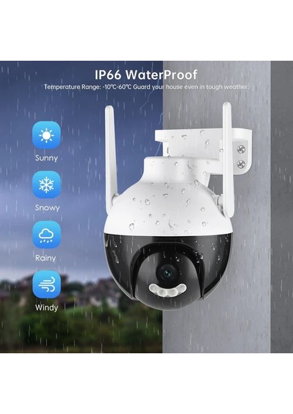 Maraelektronikkablosuz Wifi Ip Kamera Fuulhd 8mp Onwif Dış Mekan Güvenlik Kamerası