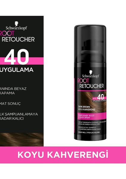 Schwarzkopf Kapatıcı Root Retoucher Koyu Kahverengi 100 ml