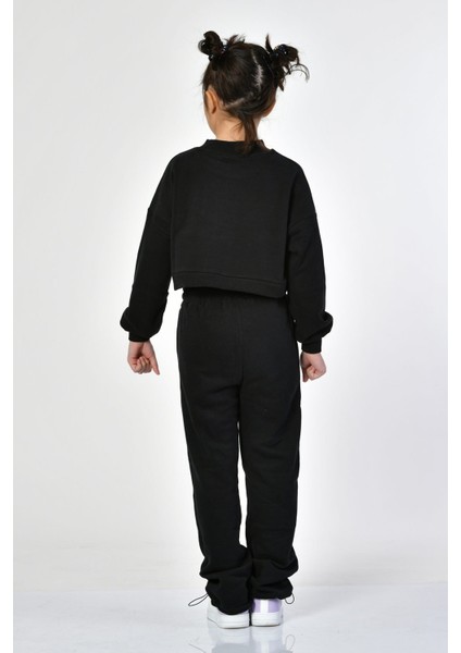Cepli, Fermuarlı Kız Çocuk Eşofman Altı - Siyah Siyah - 10-12 Yaş indirimleri