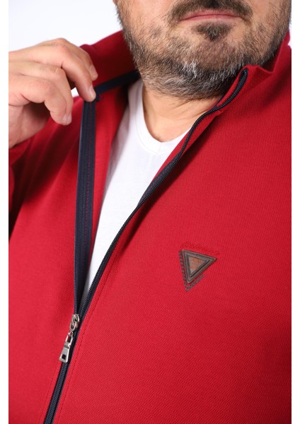 Büyük Beden Hırka Fermuarlı Approval 22723-BORDO fiyatları