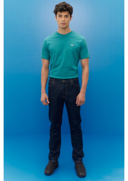 West Loose Fit Rahat Kesim Koyu Mavi Esnek Jean Kot Pantolon fiyatları