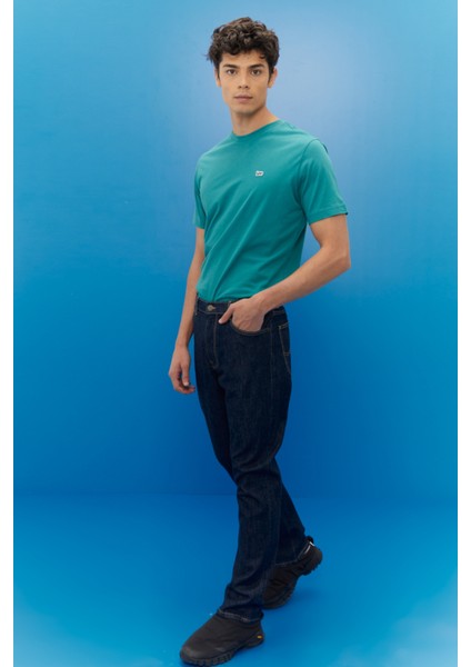 West Loose Fit Rahat Kesim Koyu Mavi Esnek Jean Kot Pantolon modelleri