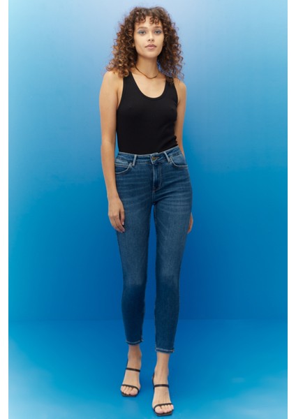 Forever Skinny Fit Dar Kesim Yüksek Bel Jean Kot Pantolon