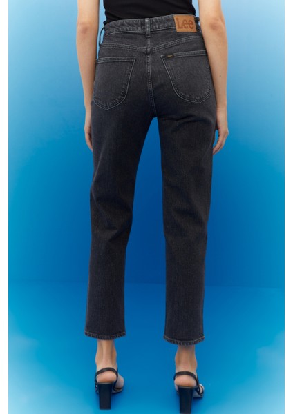 Kadın Carol Cropped Straight Fit Yüksek Bel Esnek Jean Kot Pantolon indirimleri