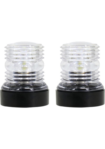 2 Adet DC12V/24V Tekne LED ° Navigasyon Açık Beyaz Yelken (Yurt Dışından)