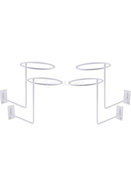 Motosiklet Aksesuarlarını Gösteren 4pc Kask Tutucu Rafı (Yurt Dışından)