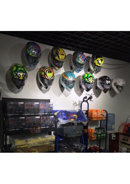 Motosiklet Aksesuarlarını Gösteren 4pc Kask Tutucu Rafı (Yurt Dışından) fiyatları