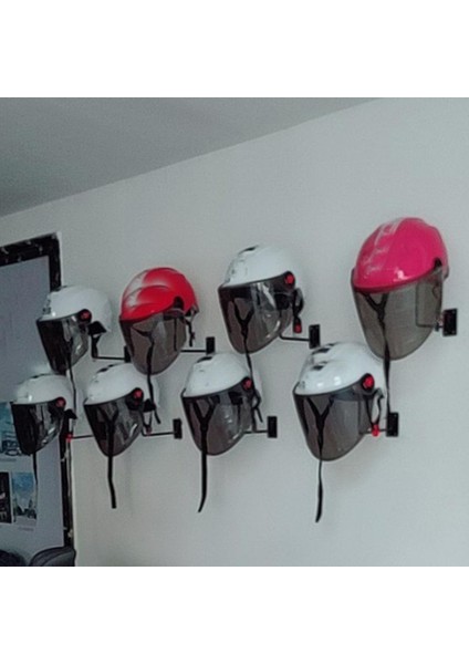 Motosiklet Aksesuarlarını Gösteren 4pc Kask Tutucu Rafı (Yurt Dışından) fırsatları