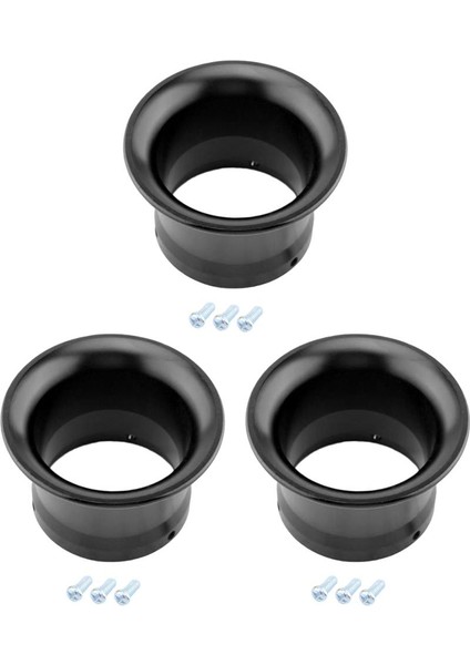 3 Adet 50MM 2 "siyah Velocity Stack Huni Kiti PWK24 PWK30 Karbüratör (Yurt Dışından)
