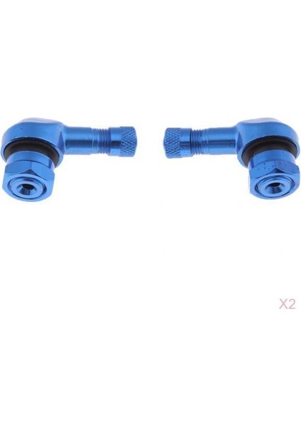4 Adet Valf Uzatıcıları Lastik Gövdesi Uzatma Araba Motosiklet Bisikleti Için 90 Derece Tekerlek Adaptörü Mavi (Yurt Dışından)