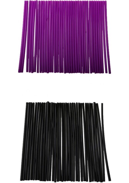 2 Set Universal Motobike Wheel Jant Konuşma Dekoratif Sargılar Kapakları ( (Yurt Dışından)