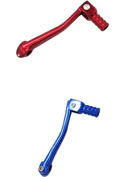Kir Bisikleti Için Katlanır Dişli Kaydırıcı Vites Kolu 50CC-160CC Mavi Kırmızı (Yurt Dışından)