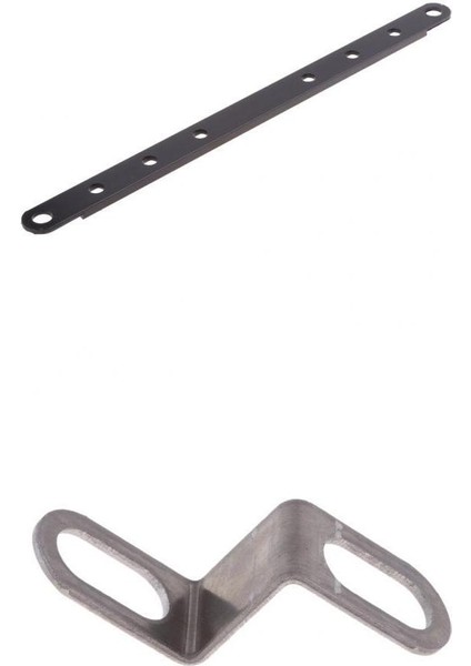 2x 6 Delikli Askı Kayışı Z Tipi Egzoz Muffler Delilen Braket Motosiklet (Yurt Dışından)