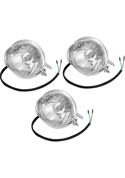 3 Adet 10W Chrome 4 '' Motosiklet Scooter Sürüş Sis Nokta Işık Far Lambası (Yurt Dışından)