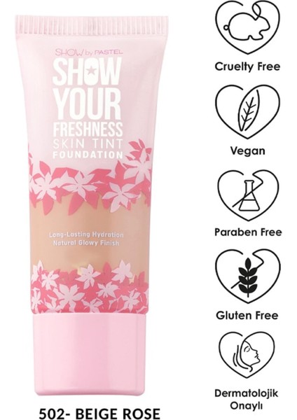 Show By Pastel Show Your Freshness Skin Tint Fondöten No: 502 Beige Rose