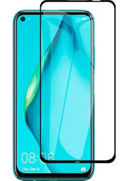 Huawei P40 Lite Ekran Koruyucu Siyah 9d Tam Kaplama Cam