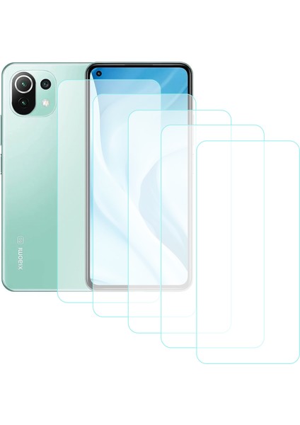 Xiaomi Mi 11 Lite Temperli Cam Ekran Koruyucu 5li Eko Paket