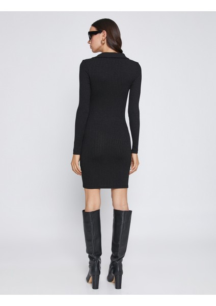 Mini Triko Elbise Polo Yaka fırsatları