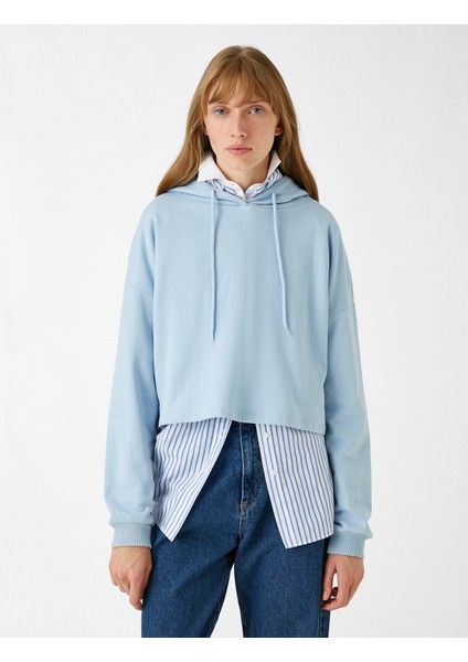 Kapüşonlu Crop Sweatshirt modelleri