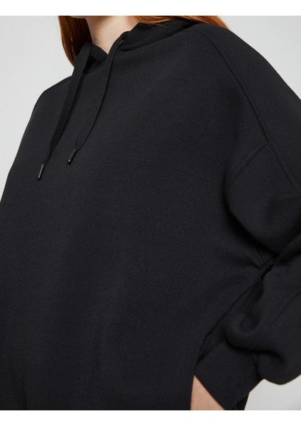 Basic Oversize Sweatshirt Kapüşonlu indirimleri