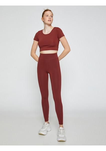 Yüksek Bel Yoga Taytı Modal Karışımlı İpeksi Dokulu fiyatları