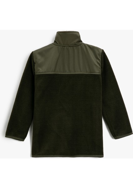 Fermuarlı Polar Sweatshirt Dik Yaka fiyatları