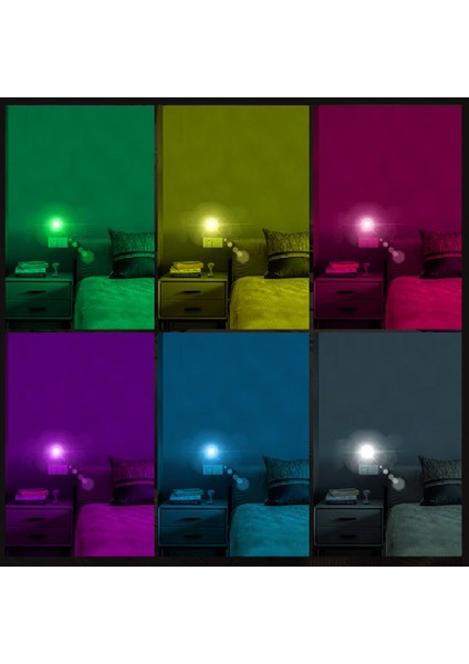 Rgb Mıknatıslı Dokunmatik LED Atmosfer Lamba RGB