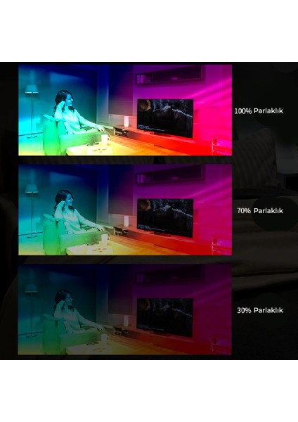 Rgb Mıknatıslı Dokunmatik LED Atmosfer Lamba RGB