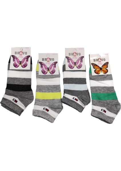 Unisex 4'lü Patik Çorap