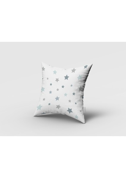 Mavi Yıldız, Ithal Kumaş, Çocuk ve Bebek Odası Fon Perde - 1 Kanat modelleri