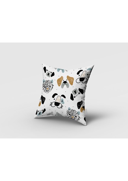 Sevimli Bebek Köpekler, Ithal Kumaş, Çocuk ve Bebek Odası Fon Perde - 1 Kanat modelleri